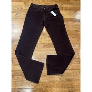 Dead Sexy Emma Straight Leg Fig (Brown/Red/Purple) Corduroy Pants SZ 28 Soft